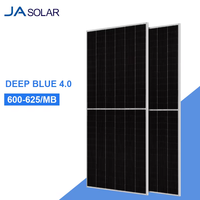 Panneaux solaires JA Solar N-Type JAM72D42LB 605-630W à haute conversion, bifaciaux, double vitrage, JA 620W 625W 630W 635W