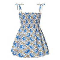Robe salopette d'été pour bébés filles, robe de cérémonie pour tout-petits, vêtements à imprimé floral, vente en gros de robes pour bébés filles