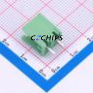 DB2EV-5.0-2P-GN Plug-in Terminal Block Through hole Component THT,P=5mm Connector Board-to-Board / Socket - Open 1x2P 5mm Green - Product Image 2