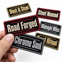 Patchs brodés personnalisés pour motos, appliques textiles personnalisées pour vestes et gilets, badges thermocollants style motard