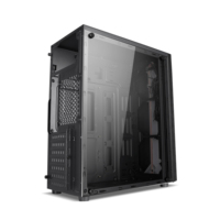 2022 Hot Desktop Table Atx Player Computer Gaming Case ABS Cabinet PC avec panneau en verre trempé Stock Usb Plastic Mid Tower
