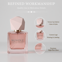 Meilleur prix pour flacons de parfum vides, flacons de parfum en verre brun de 30 ml, flacons de parfum rectangulaires de 50 ml, flacon de parfum de 100 ml avec emballage en boîte