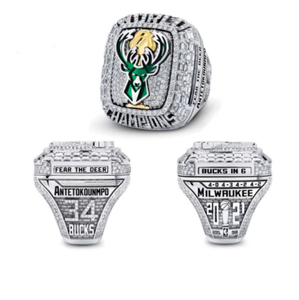 Ilwaukee-Anillo de campeón ucks para adolescentes, anillo abierto superior de baloncesto, recuerdos de club nocturno, 2021 - Product Image 2