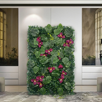Mur végétal artificiel mural pour la maison et le bureau, durable et élégant, nouveau design moderne, simulation de feuilles colorées, herbe murale