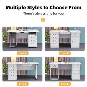 <span class=keywords><strong>Bureau</strong></span> d'écriture en acier durable avec revêtement en poudre, tiroirs <span class=keywords><strong>multi</strong></span>-rangements pour étudiants et adultes - Product Image 2