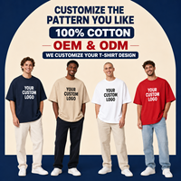 T-shirt unisexe en coton épais 300 g/m², coupe ample 260 g/m², grande taille, couleur unie, confortable, décontracté, streetwear d'été