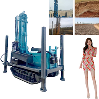 CS350 350m Frage Machine Water Forage de Puits Deau Machine de Forage d'eau 300m Wheel Pneumatic Water Well Drilling Rig
