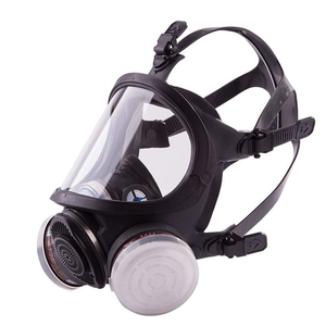 Grosir masker gas air mata beracun <span class=keywords><strong>Respirator</strong></span> oksigen wajah penuh masker Gas amonia dengan tangki oksigen silikon dapat digunakan kembali - Product Image 6