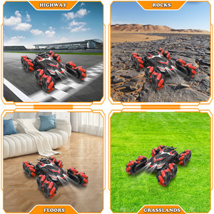 <span class=keywords><strong>Voiture</strong></span> RC 8 roues motrices pour drift, avec bras oscillant, cascades, conduite latérale et tête en l'air, avec pulvérisation, lumière LED et musique - Product Image 6