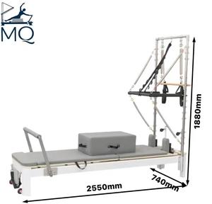 Machine de Pilates <span class=keywords><strong>Reformer</strong></span> de studio professionnelle en aluminium noir de haute qualité, appareil de fitness commercial à corps équilibré - Product Image 3