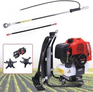 Débroussailleuse à dos thermique 3-en-1 43 cm³ 2 temps pour jardin, coupe-herbe, tondeuse à gazon, récolte de buissons et nettoyage des mauvaises herbes - Product Image 3