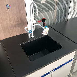 Laboratuvar dolabı Pp lavabo üçlü musluk çelik ve ahşap yüksek kaliteli mutfak laboratuvar dolabı - Product Image 6