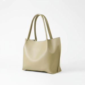 กระเป๋าโท้ทหนังวัวแท้สำหรับผู้หญิงสีขาวยอดนิยมสำหรับช็อปปิ้งนอกบ้านแบบลำลองมีหลายกระเป๋าสำหรับผู้หญิง - Product Image 1