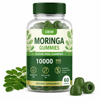 Complément Alimentaire Premium OEM Gommes de Moringa Oleifera Sans Sucre 10000mg pour Adultes Équilibre Corporel Système Immunitaire Bien-être