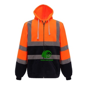 Kango Làm Cho Hi VIS Máy Bay Ném Bom Áo Khoác Hi-VIS Làm Việc An Toàn Áo Khoác Ngoài Trời Giao Thông Người Đàn Ông Của Hai Giai Điệu Tầm nhìn Cao Phản Quang Áo Khoác - Product Image 2