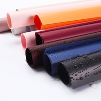 Grosir 20 PCS Kertas Pembungkus Bunga Korea Warna Solid Tahan Air Kertas Pembungkus Buket Bunga Perlengkapan dan Bahan Florist