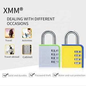 XMM 8072L <span class=keywords><strong>cadenas</strong></span> à combinaison à grand cadran avec mot de passe GYM 4 codes, <span class=keywords><strong>cadenas</strong></span> de sécurité pour le sport et la remise en forme, avec approvisionnement en usine, différentes couleurs - Product Image 3