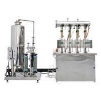 Mélangeur semi-automatique pour eau gazeuse aromatisée, production de boissons gazeuses (Cola), pompe haute pression à 4 têtes pour verre motorisé