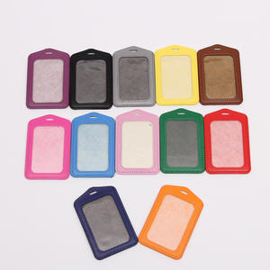 Multi-Slot PU Imitation Leather <b>Card</b> Holder Work Badge/ID <b>Access</b> <b>Control</b>/BUS <b>Card</b> Holder Name Badges Accessory - Product Image 1