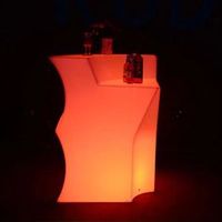 IP54 ~ 65 en plastique étanche blanc extérieur modulaire moderne LED comptoir de bar lumineux meubles de bar