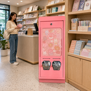 Máquina expendedora de pegatinas de tarjetas postales de Pokémon, fácil de transportar, operada con monedas y con opciones de pago múltiple, para alquiler. - Product Image 1