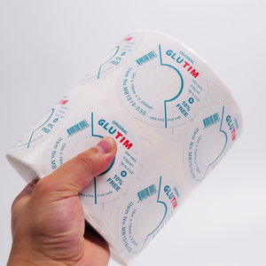 Papel de aluminio dorado Textura de miel Papel congelado mate de lujo UV Offset Impreso Alimentos Frascos artesanales Etiquetas Característica holográfica Bebidas hechas