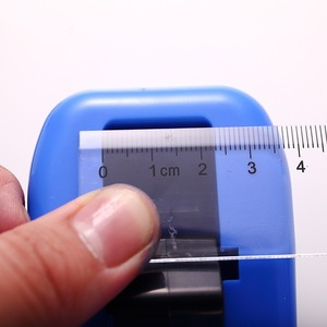 Deli <b>Tape</b> Dispenser 811 Blue Plastic With Steel Cutter For Small <b>Tapes</b> - Product Image 5
