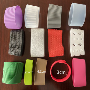 바닥 보호 실리콘 컵베이스, 유리 병용 실리콘 병 커버 밴드 - Product Image 6