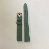 Spot d'usine adapté au bracelet de montre pour femme Armani tendance carrée Fritillaria petite montre verte AR11302. Bracelet en cuir