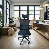 Chaise de bureau pivotante élégante pour la salle à manger, meubles pour la maison et l'hôtel, dossier confortable et chaleureux