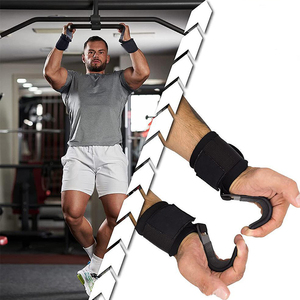 Gancho para Levantamiento de Pesas con Correas de Muñeca, Correa de Muñeca para Barra, Gancho de Gimnasio para Fitness, Correa de Levantamiento de Pesas, Powerlifting - Product Image 5
