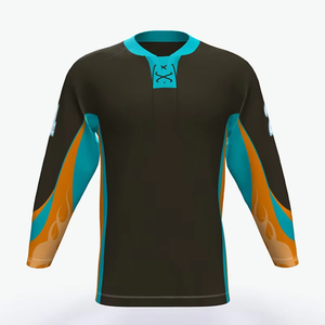 2025 New Design Großhandel Custom ized College Sublimated Eishockey Trikot - Product Image 5