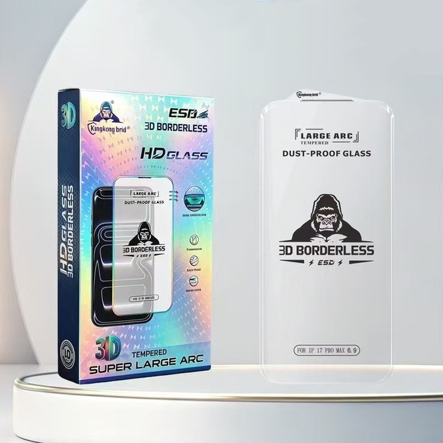 Wholesale 3D Borderless High Transparent Tempered Glass Anti-Scratch Waterproof Screen Protector for iPhone 18 Pro Max 17 Pro 11