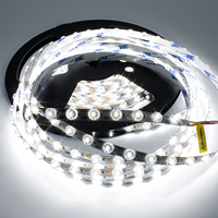 Bande lumineuse LED profilée en aluminium SMD2835 découpable IP20 12V et 24V CC 3000K 3500K 5000K