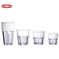Verres à Boissons Classiques Modernes 120-405ML Incassables Empilables pour Dîner Familial Décontracté et Soirée Cocktail en Matière PP