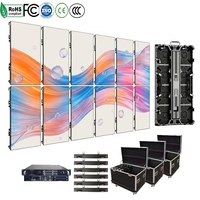 Écran LED P1.56 P1.95 P2.6 P2.97 P3.91 pour événements en location, intérieur/extérieur, sans écran noir, panneau mural vidéo LED