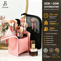 JOYSUN Porte-pinceaux de maquillage portable haute capacité, professionnel, pour artistes, ensembles de pinceaux de maquillage, sacs et étuis cosmétiques