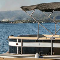 Bateau à voile de luxe en aluminium avec transat, barbecue, construction soudée, 30 pieds, moteur hors-bord, pour croisière, pêche, tourisme et divertissement