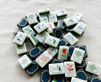 Jeu de Mahjong pliable de luxe américain en acrylique, 160 pièces |   Divertissement de casino portable et durable |   Jeu de Mahjong de mardi |