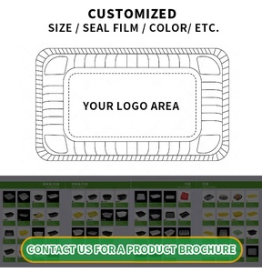 180mm * 130mm Blister Bandeja de plástico formada al vacío Grado alimenticio PP Rectángulo Plástico Alimentos congelados Bandeja de embalaje de carne - Product Image 4