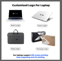 Laptop OEM 8GB DRR5 bisnis, Laptop 15.6 inci ultra tipis portabel Win11 Pro Notebook Laptop siswa