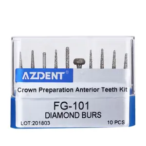 Alta velocidade dental burs dental diamante burs FG101