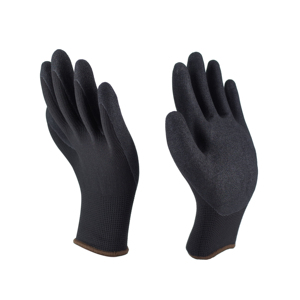 Bán Buôn 13G Đen Polyester Đen <span class=keywords><strong>Latex</strong></span> Cát Kết Thúc Làm Việc An Toàn Công Nghiệp Làm Việc Găng Tay Tráng Công Nghiệp - Product Image 6