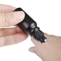 Vente en gros de flacons de parfum à bille 5ml/10ml/15ml/20ml/30ml/50ml/100ml Flacon en verre noir mat à bille