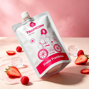Pochette souple personnalisée avec bec verseur de qualité alimentaire pour yaourt, jus de fruits, boissons et emballages liquides - Product Image 3