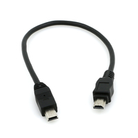 Câble USB double face haute vitesse mini USB vers micro-USB à double charge pour appareil photo et ordinateur