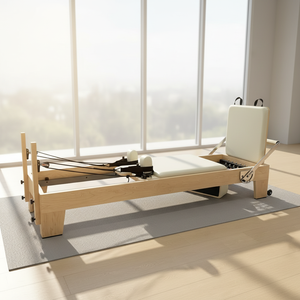<span class=keywords><strong>Reformer</strong></span> <span class=keywords><strong>Pilates</strong></span> in Legno d'Acero, Design Durevole per Uso Domestico e Commerciale, Macchina per Studio di <span class=keywords><strong>Pilates</strong></span> - Product Image 1