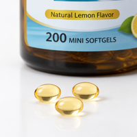 Compléments alimentaires Darwin OEM, huile de poisson végétalienne oméga-3 500 mg/1000 mg, 2 gélules par portion pour hommes, soutien immunitaire et anti-fatigue