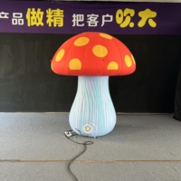 Décoration gonflable en forme de champignon de dessin animé, taille personnalisée, OEM, PVC imperméable pour événements extérieurs et festivals