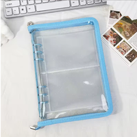 Pochette pour documents en PVC translucide JSF avec 6 poches transparentes pour cartes A5